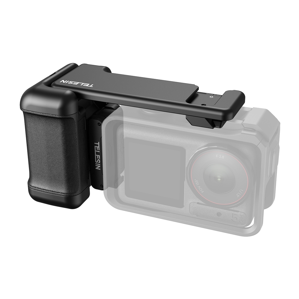 Báng tay cầm Telesin DJI Action 3 4 5 Pro tương thích khung kim loại khung nguyên bản