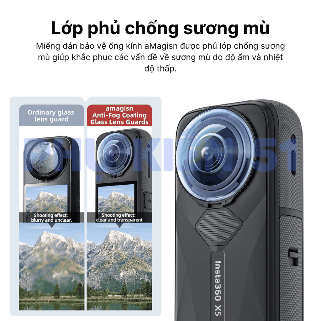 Lens bảo vệ aMagisn Insta360 X5 Standard bảo vệ camera tránh trầy xước