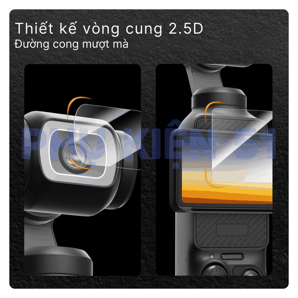 Cường lực Telesin Osmo Pocket 4 3 bảo vệ màn hình camera chống trầy xước