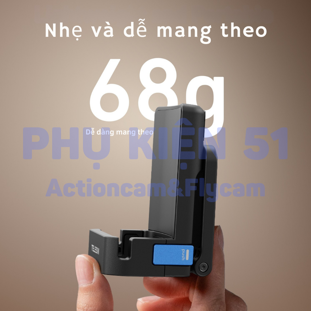 Đế nam châm Telesin cho Pocket 3 cố định chắc chắn tiện lợi dễ sử dụng S6-CFR-04-TDJ