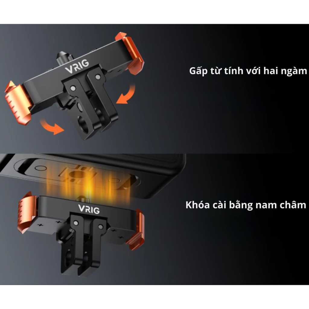 Đế Vrig Ac 28 thao tác nhanh Gopro 13 Black nam châm chắc chắn