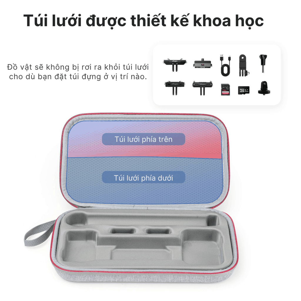 Túi aMagisn đựng phụ kiện Action 6 bảo vệ chống sốc tốt kháng nước