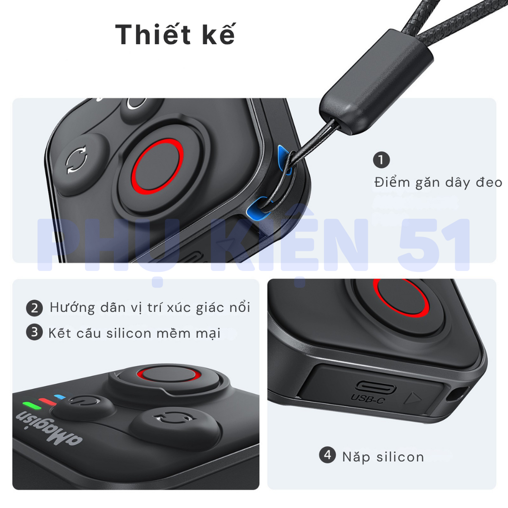 Remote aMagisn đa năng kết nối Gopro Insta360 DJI điều khiển từ xa