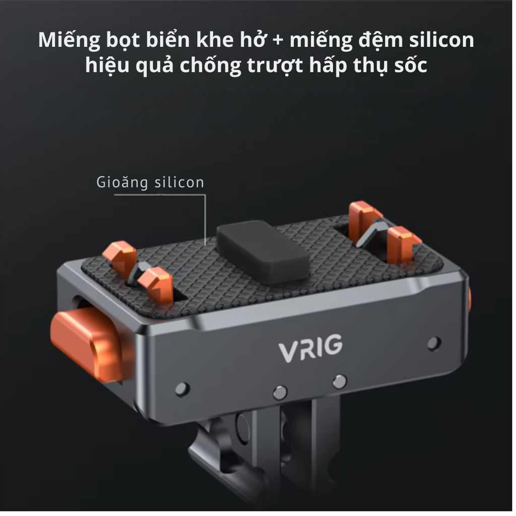 Ngàm Vrig AC 07 cho Insta360 Ace Pro Pro 2 X2 X3 X4 X5 Gopro 12 thao lắp nhanh ngàm chắc chắn