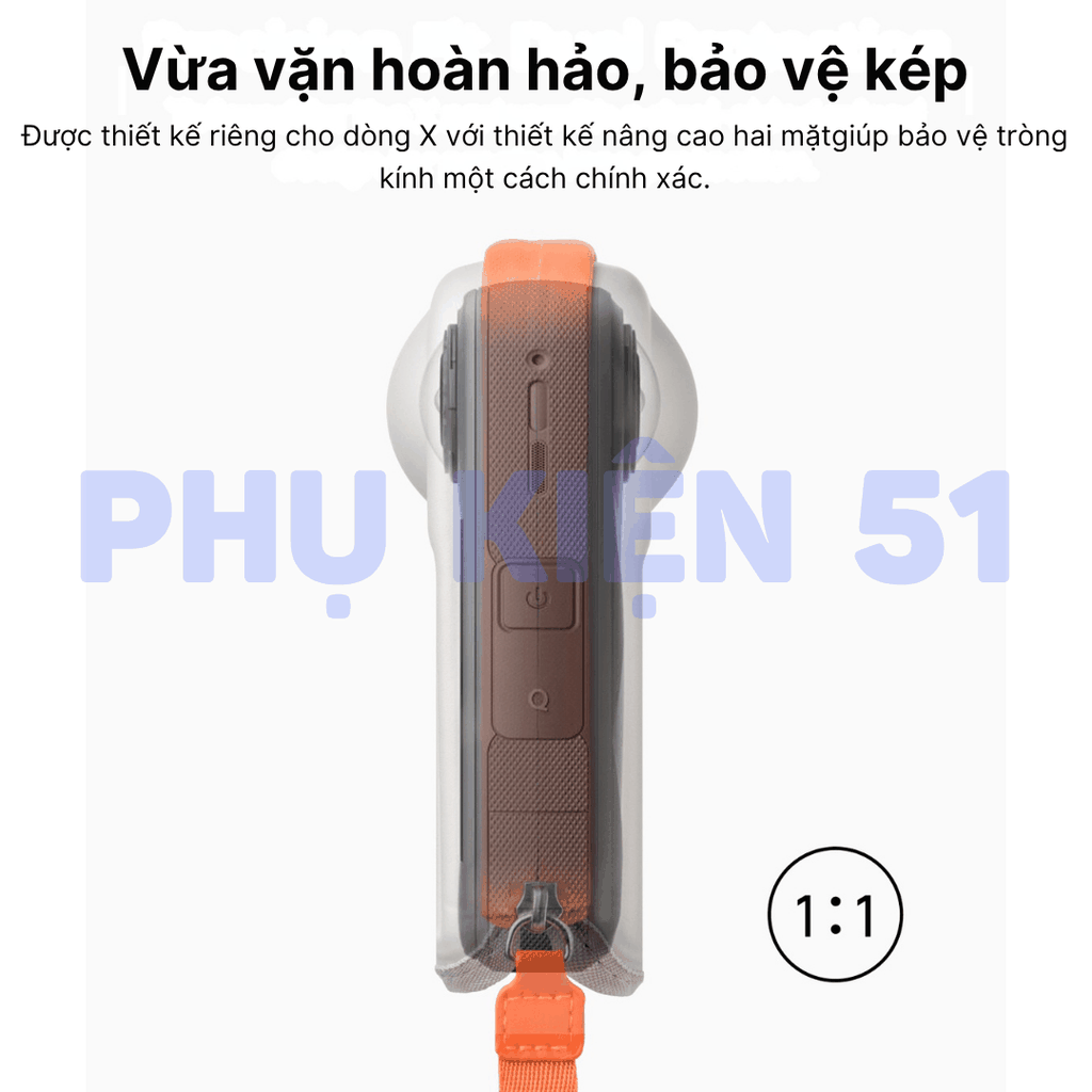 Túi Mini Telesin cao cấp Insta360 X4 X5 bảo vệ camera kháng nước