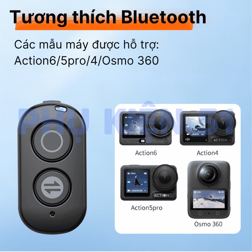 Gậy Vrig kiêm Remote Action 6 5 4 Osmo 360 gấp gọn tích hợp ngàm dài 55cm