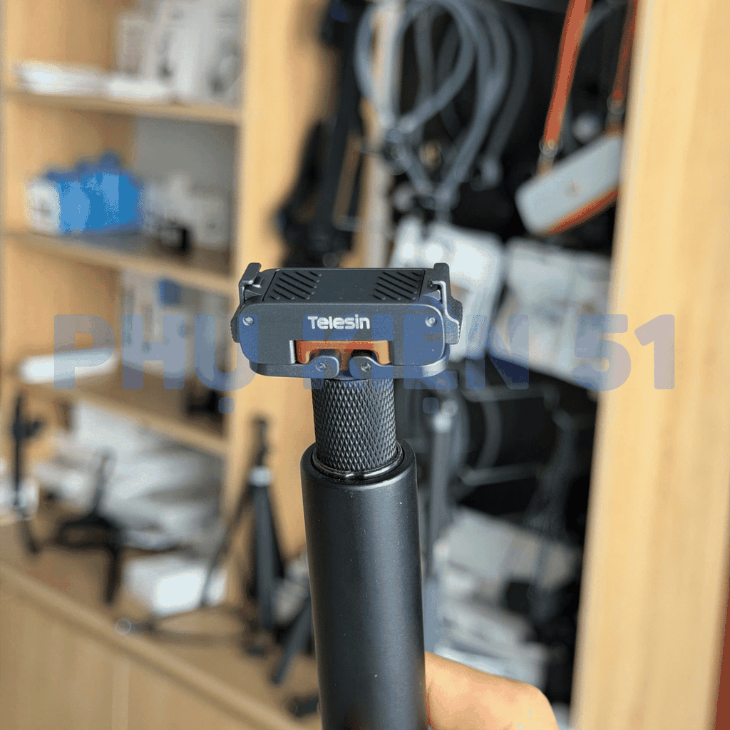 Ngàm tích hợp ren 1/4 Telesin Action 6 Nano  / Osmo 360 II tiện lợi đa năng