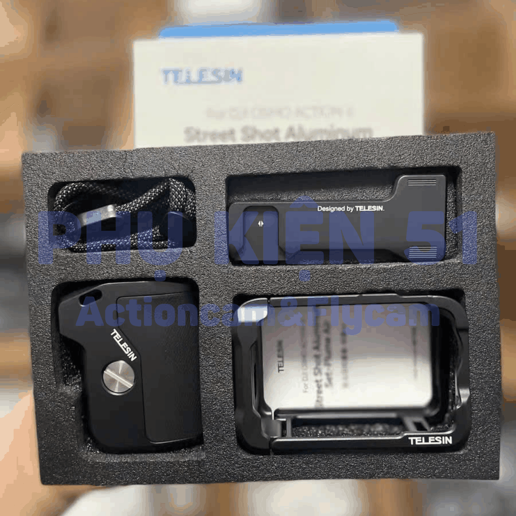 StreetGrip Kit TELESIN cho Action 6- Tay cầm hỗ trợ chụp hình đường phố nghệ thuật S6-FMS-36-TDJ