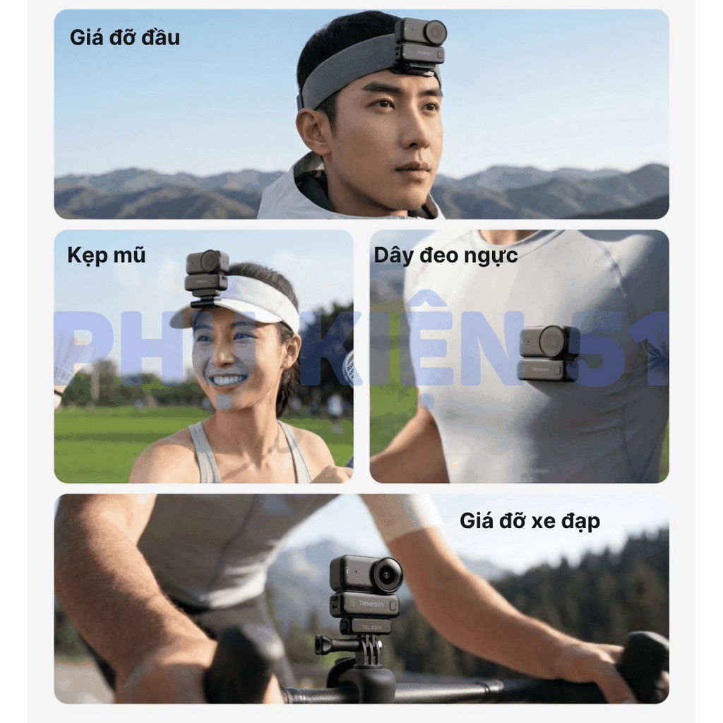 Pin dự phòng Telesin DJI Nano 500mAh kéo dài thời gian quay nhỏ gọn