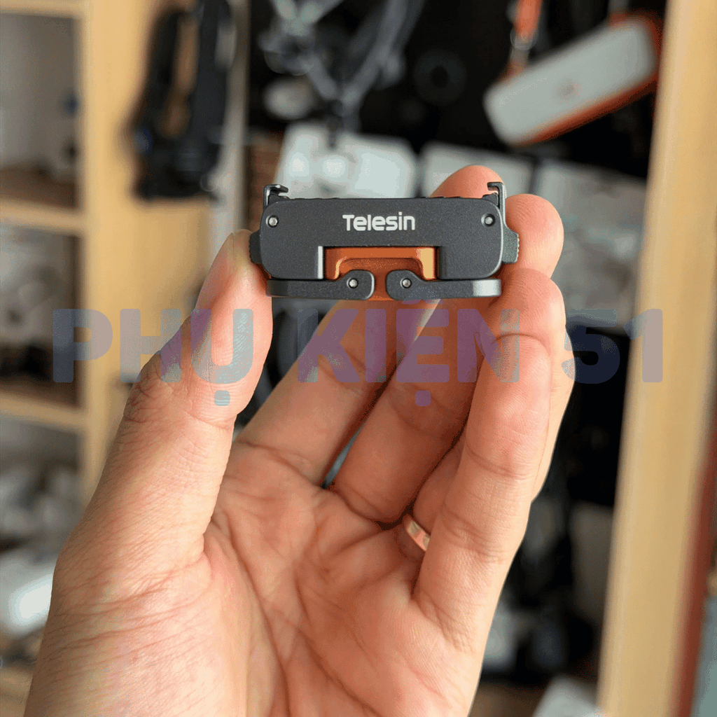 Ngàm tích hợp ren 1/4 Telesin Action 6 Nano  / Osmo 360 II tiện lợi đa năng