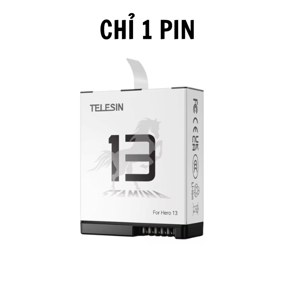 Hộp sạc và Pin Stamina Gopro 13 Black kéo dài thời gian sử dụng
