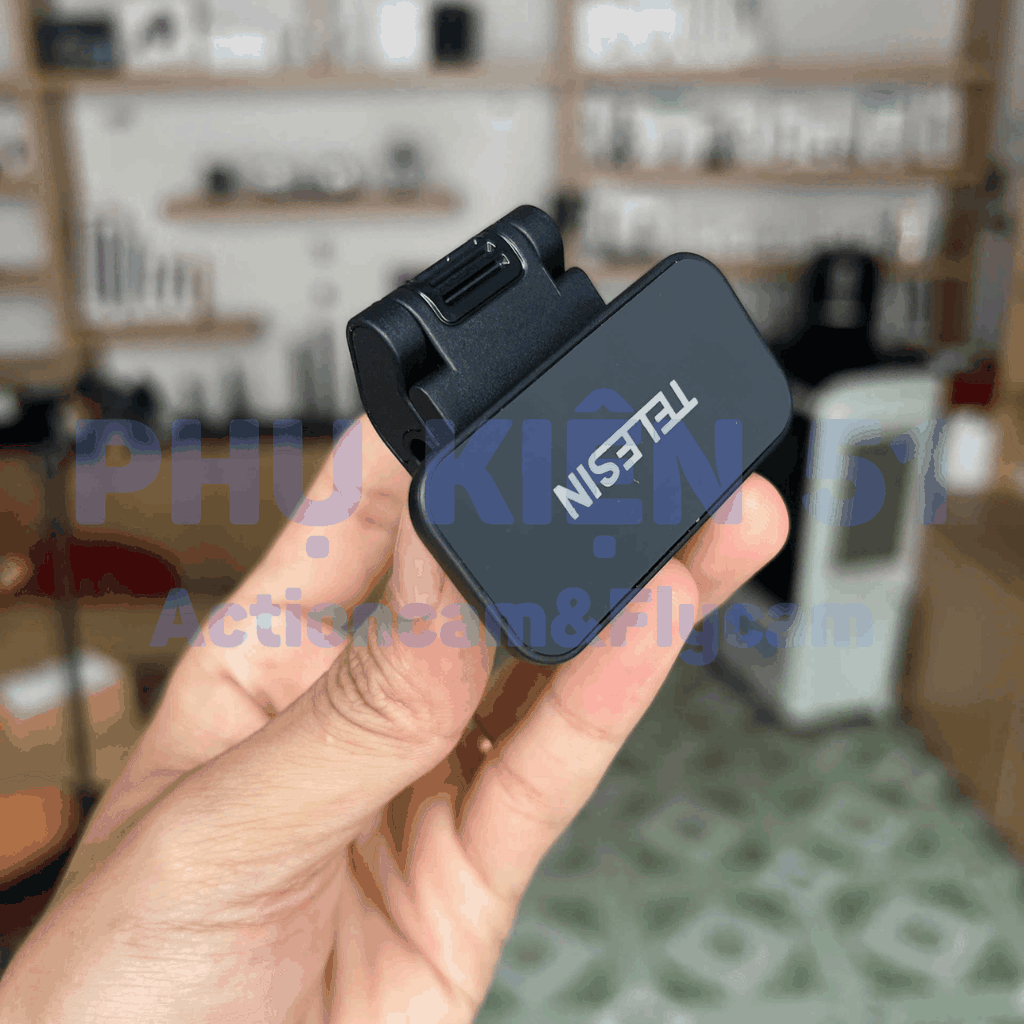 Đế nam châm Telesin kẹp nón DJI Osmo Nano kẹp chặt chắc chắn S3-HMH-05-TDJ