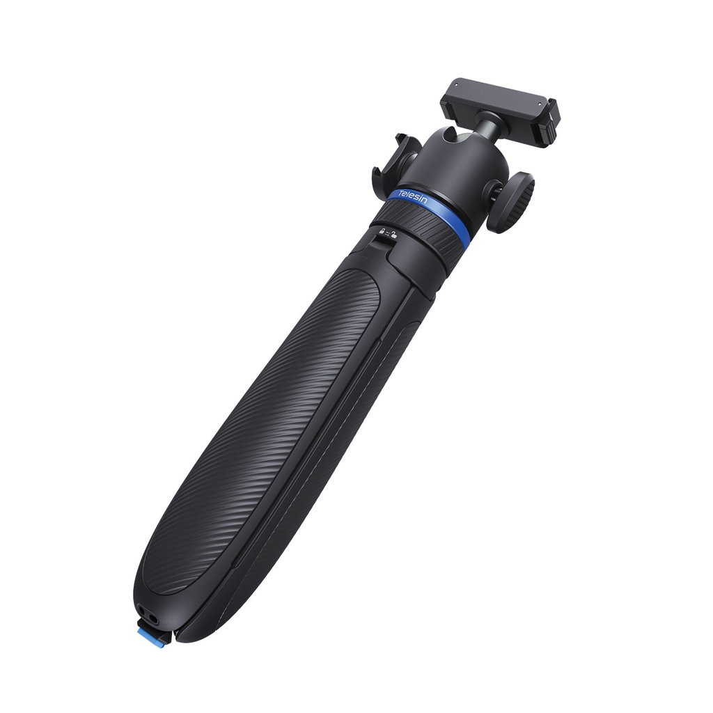 Tripod Telesin tích hợp ngàm Action 6 Nano tự bung chân kéo dài 65cm