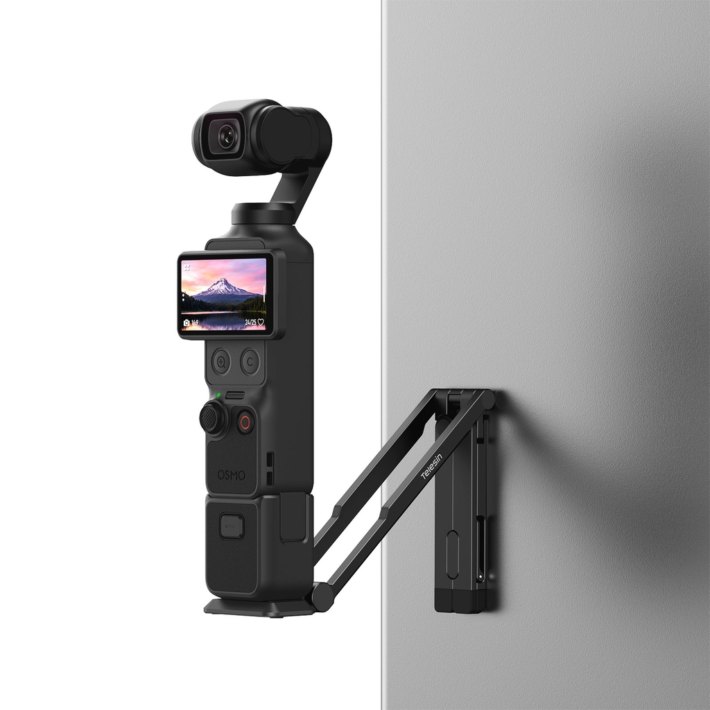 Tay cầm gấp gọn Pocket 3 4 4P kiêm tripod , đế từ tính chân đứng cầm tay