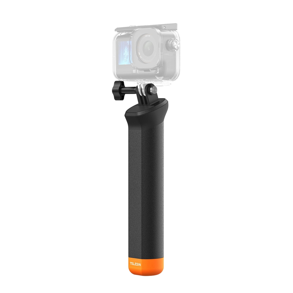 Tay cầm phao 2.0 Telesin gắn Actioncam giúp nổi trên bề mặt nước chống thất lạc