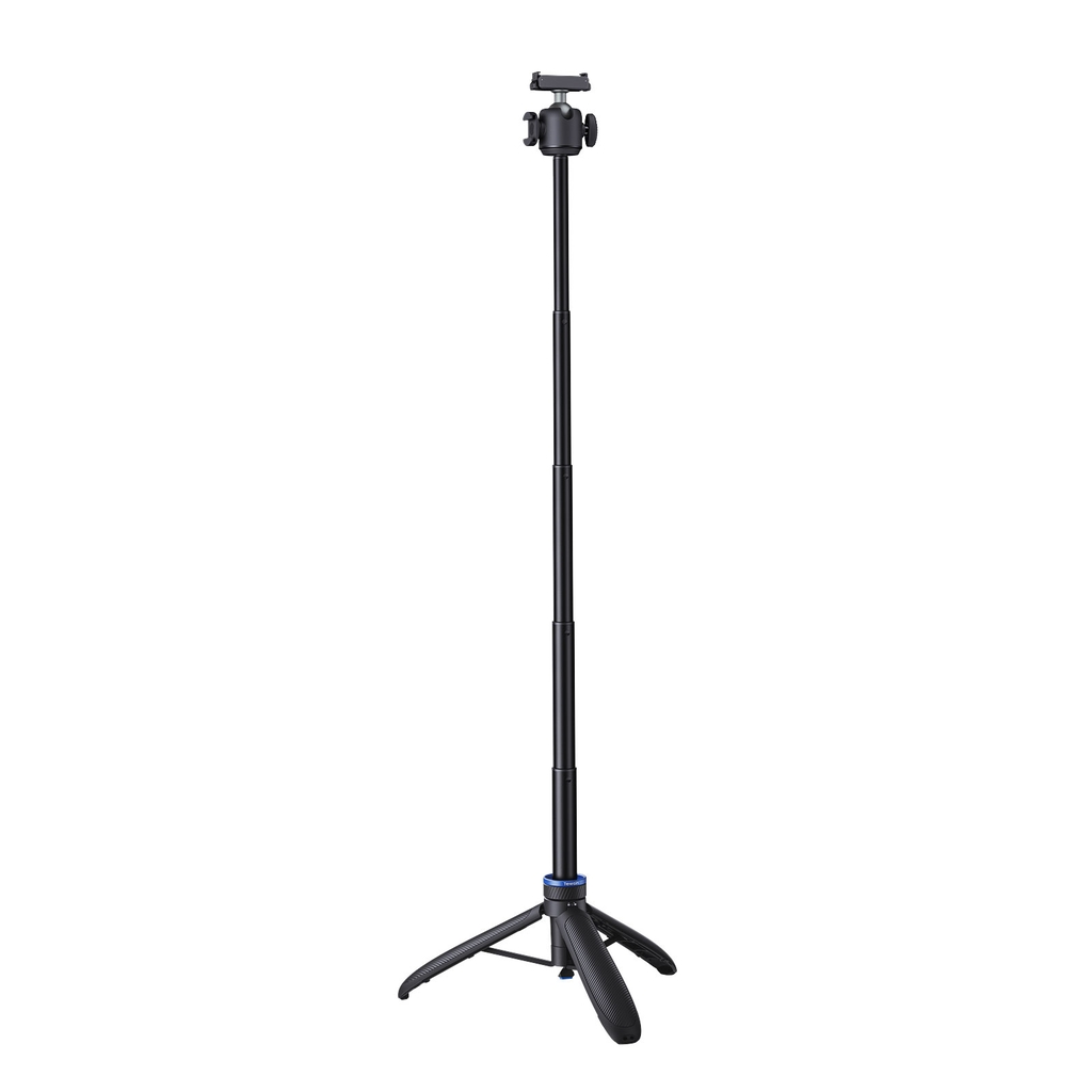 Tripod Telesin tích hợp ngàm Action 6 Nano tự bung chân kéo dài 65cm