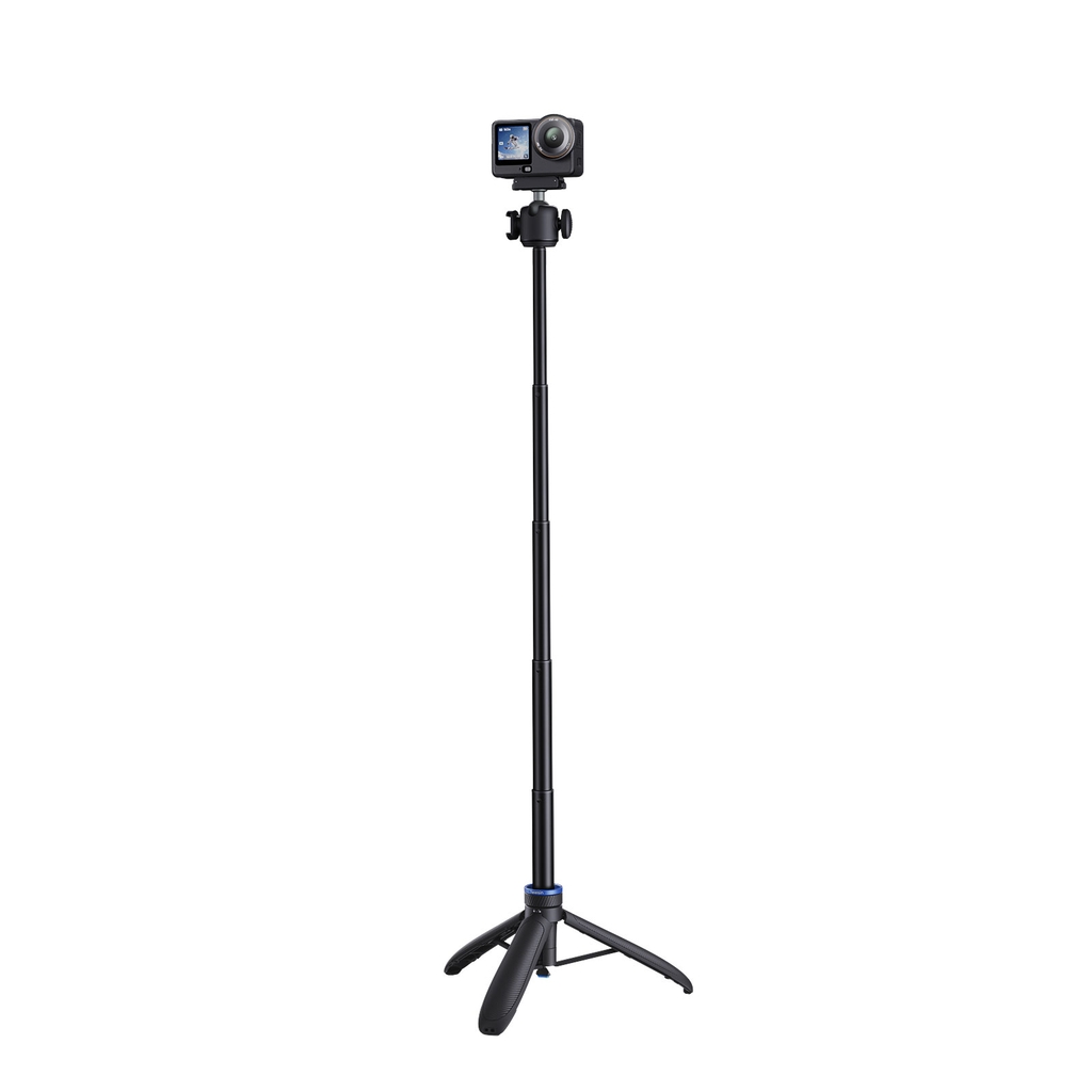 Tripod Telesin tích hợp ngàm Action 6 Nano tự bung chân kéo dài 65cm