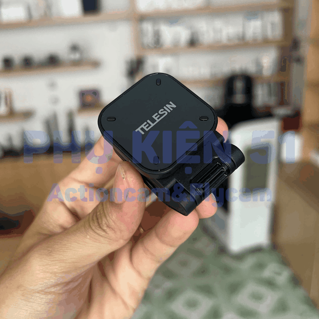 Đế nam châm Telesin kẹp nón Insta360 Go Ultra xoay 360 độ S3-HMH-05-TIS