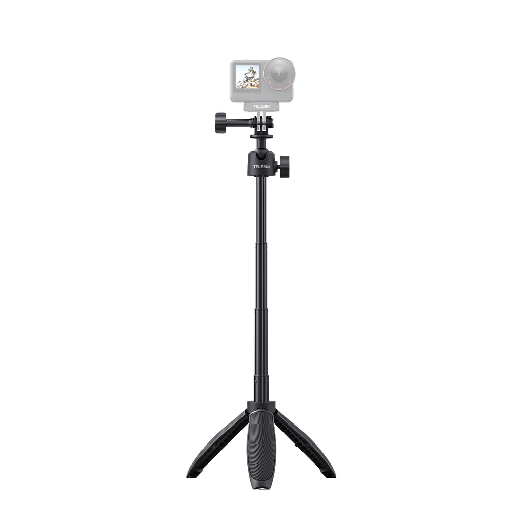 Tripod Mini Telesin 3.0 gắn actioncam Gopro Action Ace Pro xoay 360 độ kéo dài