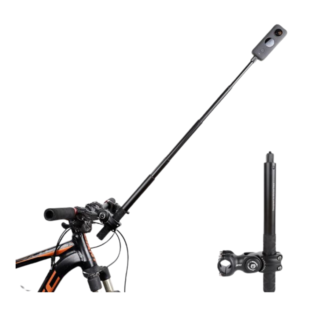 Giá Kim Loại Gắn Gậy Tàng hình lên xe đạp thể thao, moto cho Insta360, Gopro Max