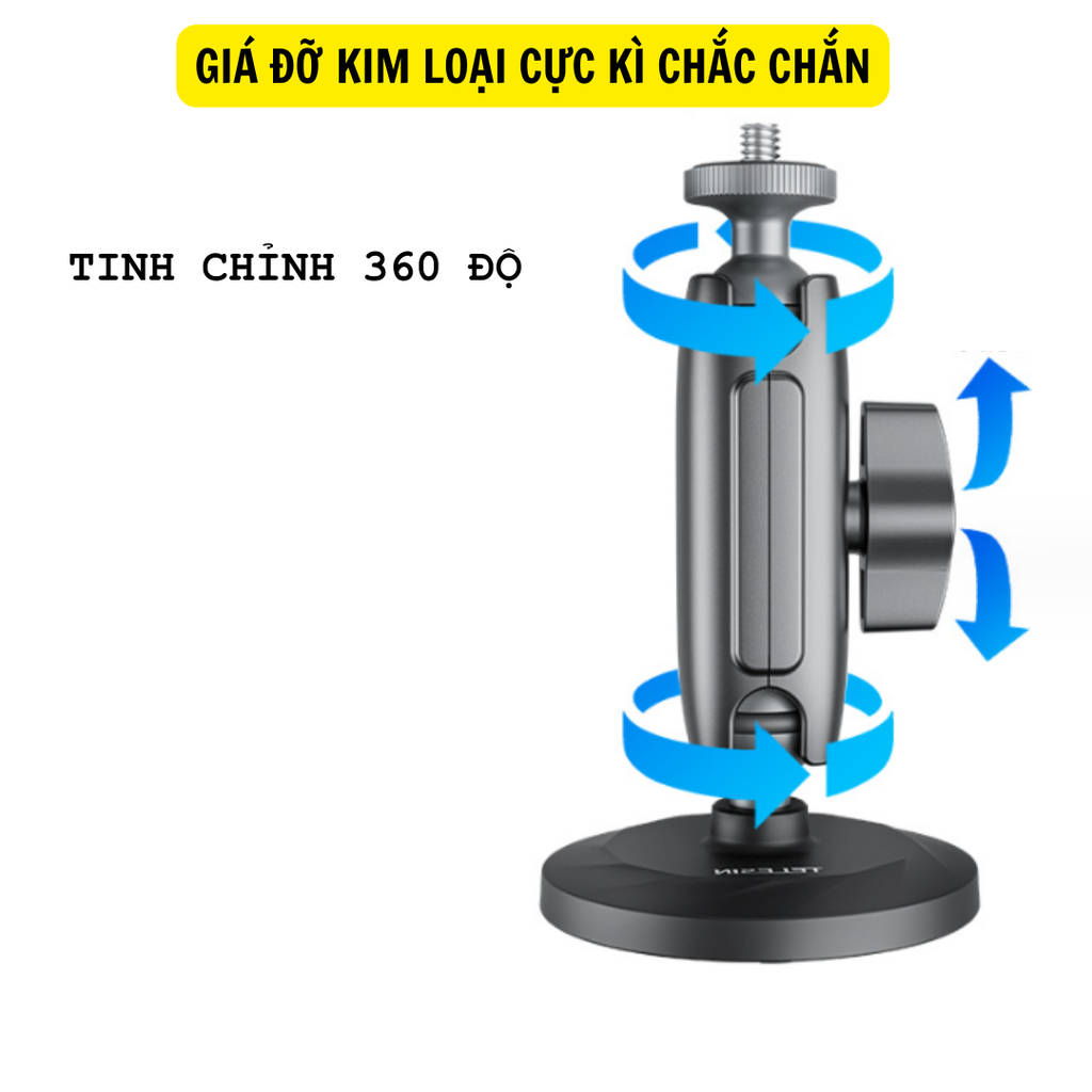 Đế nam châm TELESIN gắn Actioncam, Gopro, Insta360 X2 X3 Ace Pro