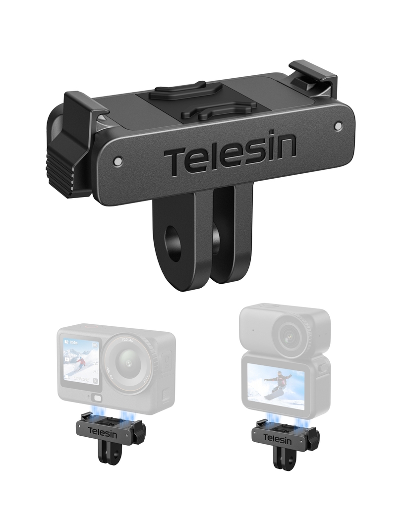 Ngàm nam châm Telesin Action 6 Nano giúp gắn nhiều phụ kiện
