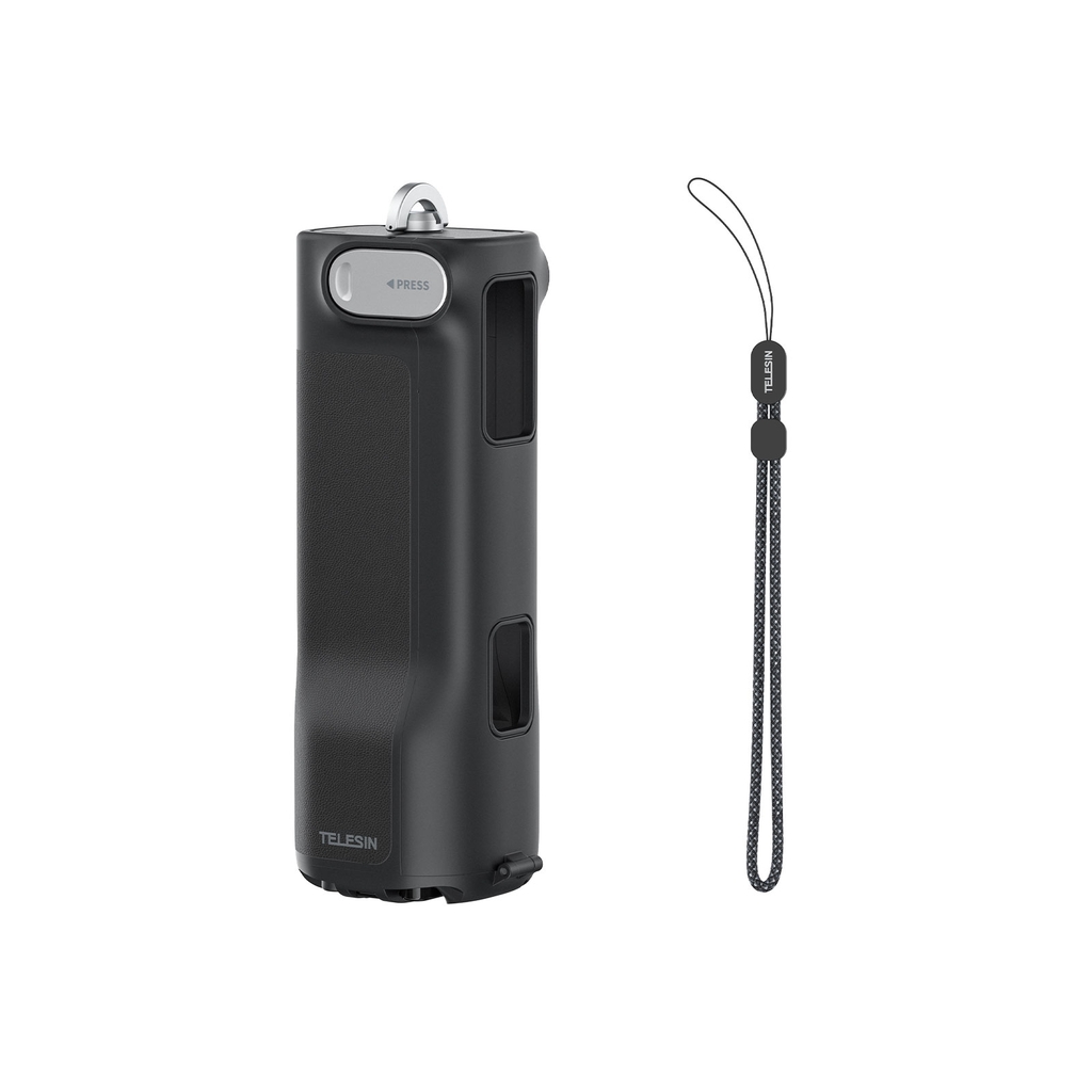 Tay cầm Telesin gấp gọn cho Insta360 X4 X5 bảo vệ máy , thao tác nhanh bỏ túi bỏ balo