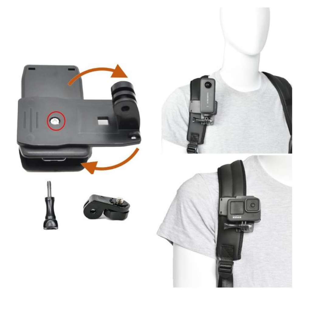 Phụ kiện gắn Gopro , Insta360 đeo lên người , đeo tay , đeo đầu, kẹp balo