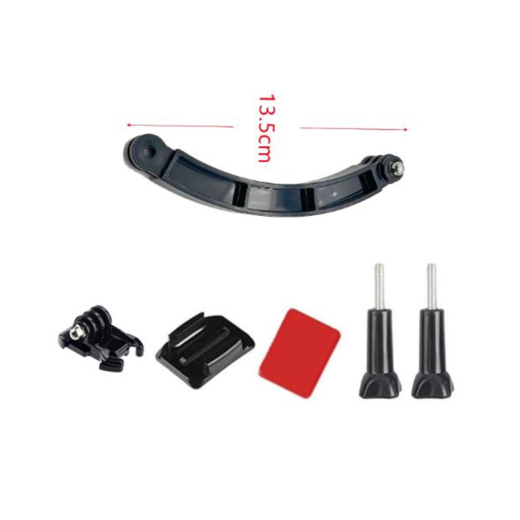 Bộ phụ kiện gắn nón bảo hiểm kèm gậy nối dài nhựa 7,5cm 13,5cm 19,5cm