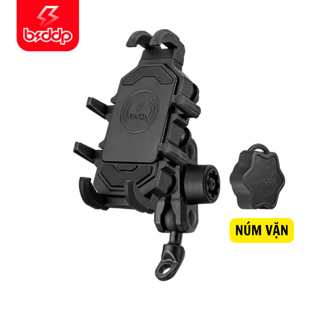 Gía Đỡ Điện Thoại Chống Sốc Cao Cấp BSDPP bảo vệ camera gắn chân gương ghi đông xe máy hấp thụ lực chống giật