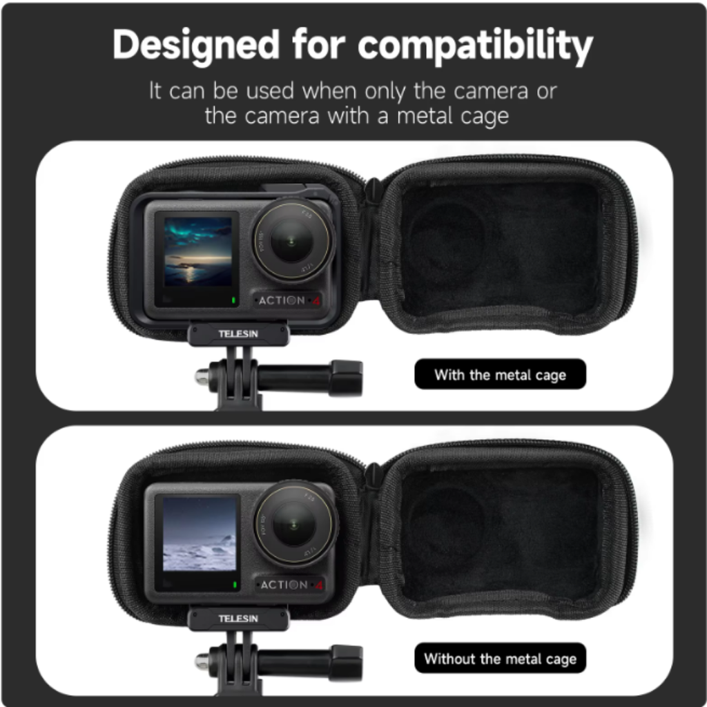 Túi mini Telesin DJI Osmo Action 5 Pro 4 3 bảo vệ máy chống sốc va đập Telesin OA-BAG-002