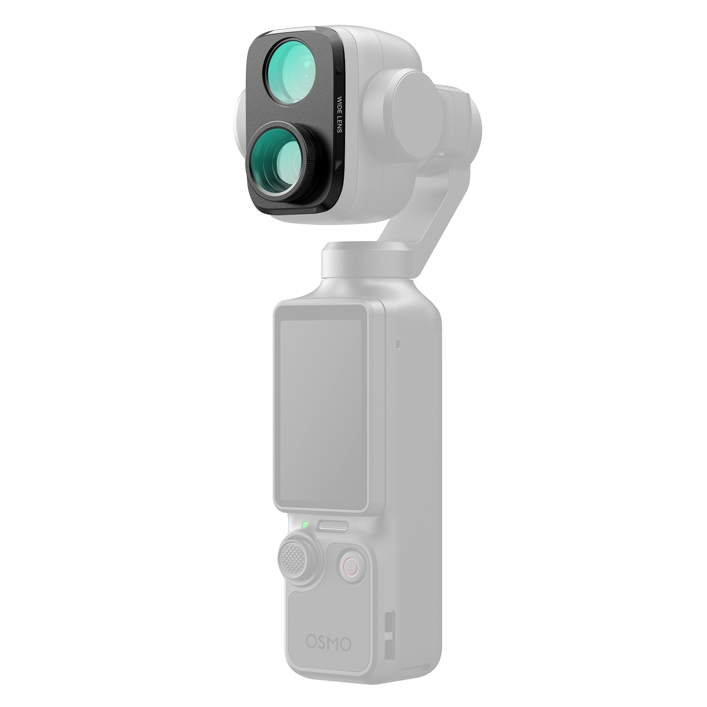 Lens góc rộng Telesin 0,75x Pocket 4 Pro mở rộng góc quay