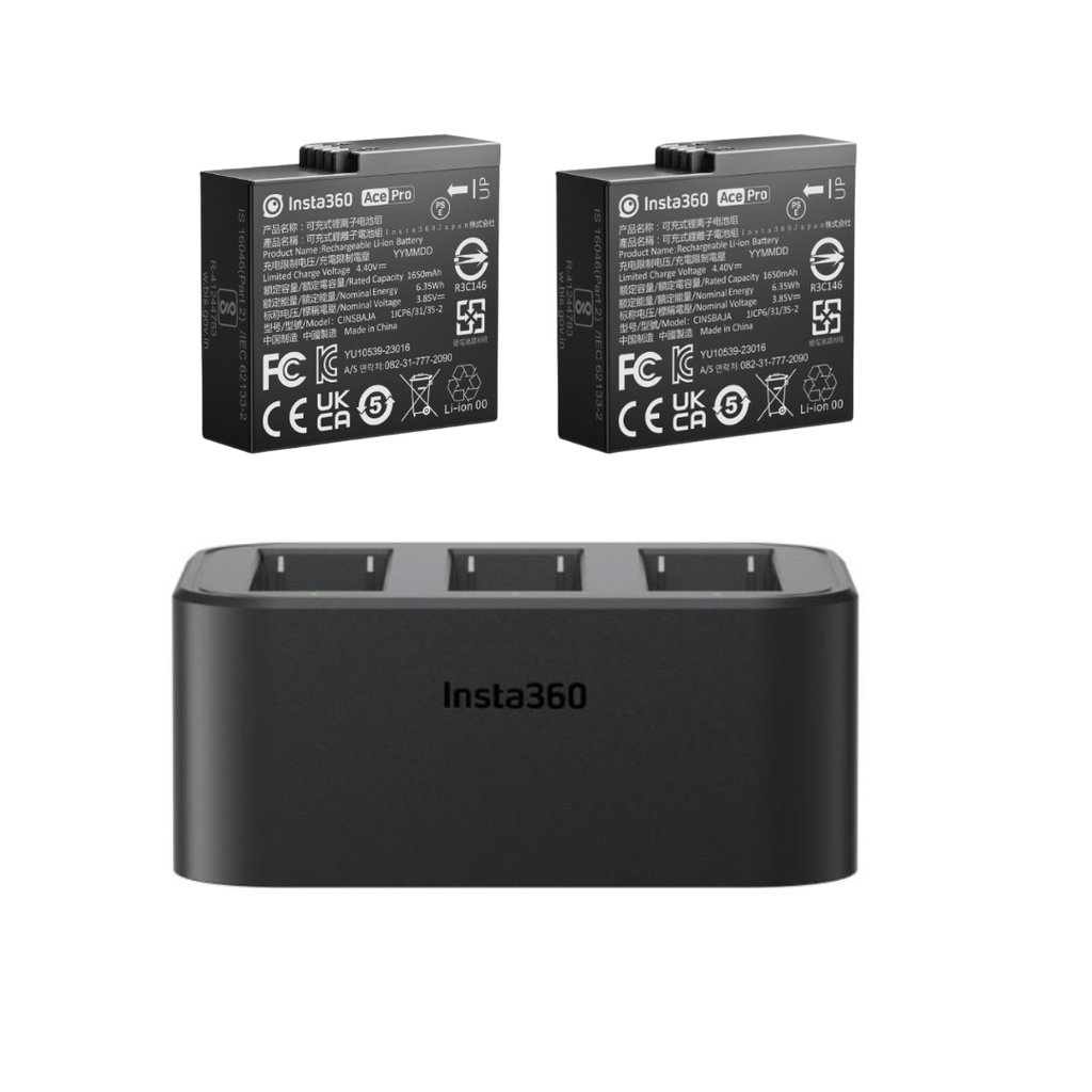 Pin và Dock sạc nhanh dành cho Insta360 Ace/Ace Pro 2 - Hàng Chính Hãng