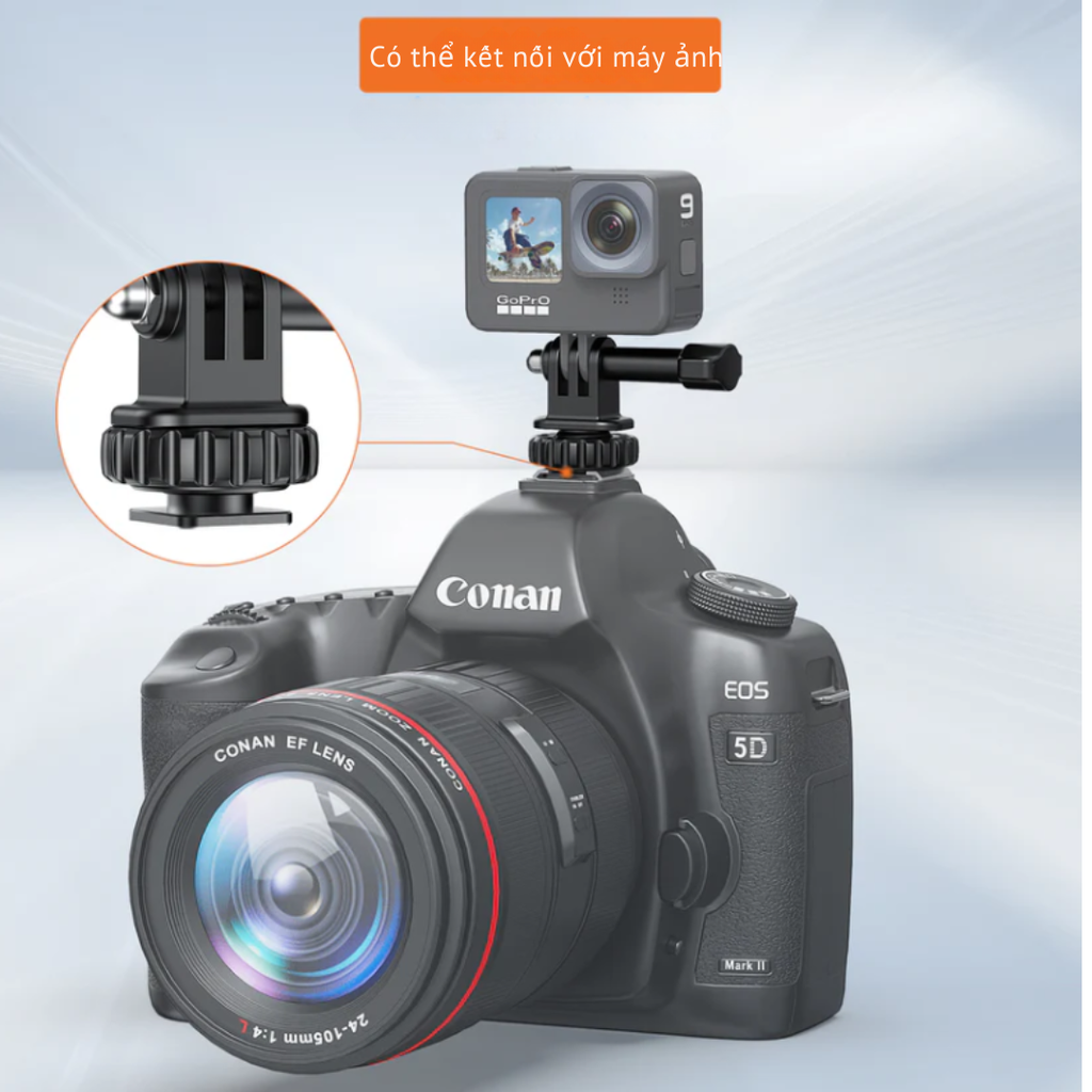 Ngàm Vrig AC 24 gắn Actioncam lên máy ảnh ngàm Cold shoe