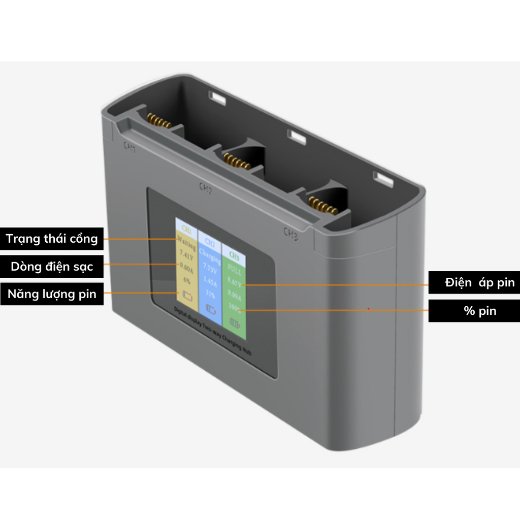 Hub  sạc đơn YX cho Mavic Mini2/ MINI 2SE /Mini 4K QC3.0 15W