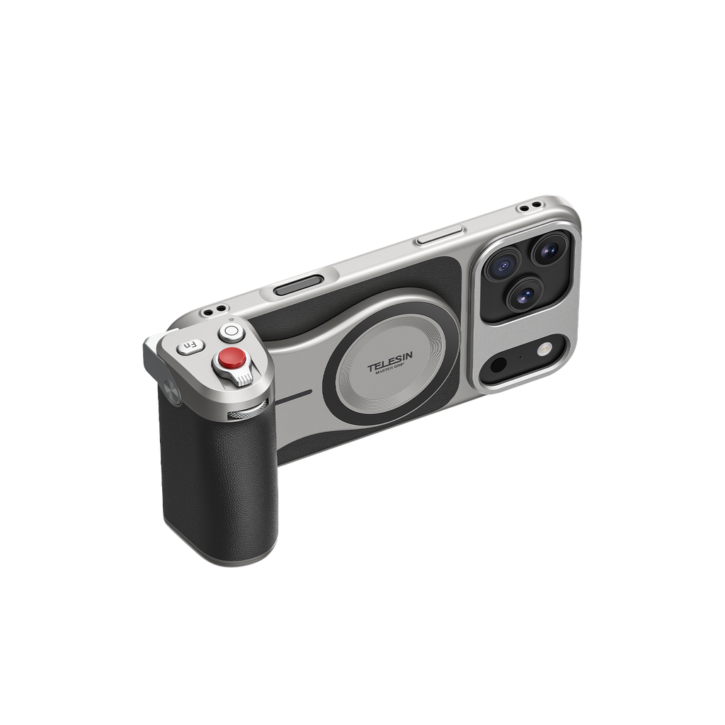 TELESIN Master Grip for iPhone 17 Pro Max - Báng tay cầm chuyên nghiệp quay phim chụp hình ổn định