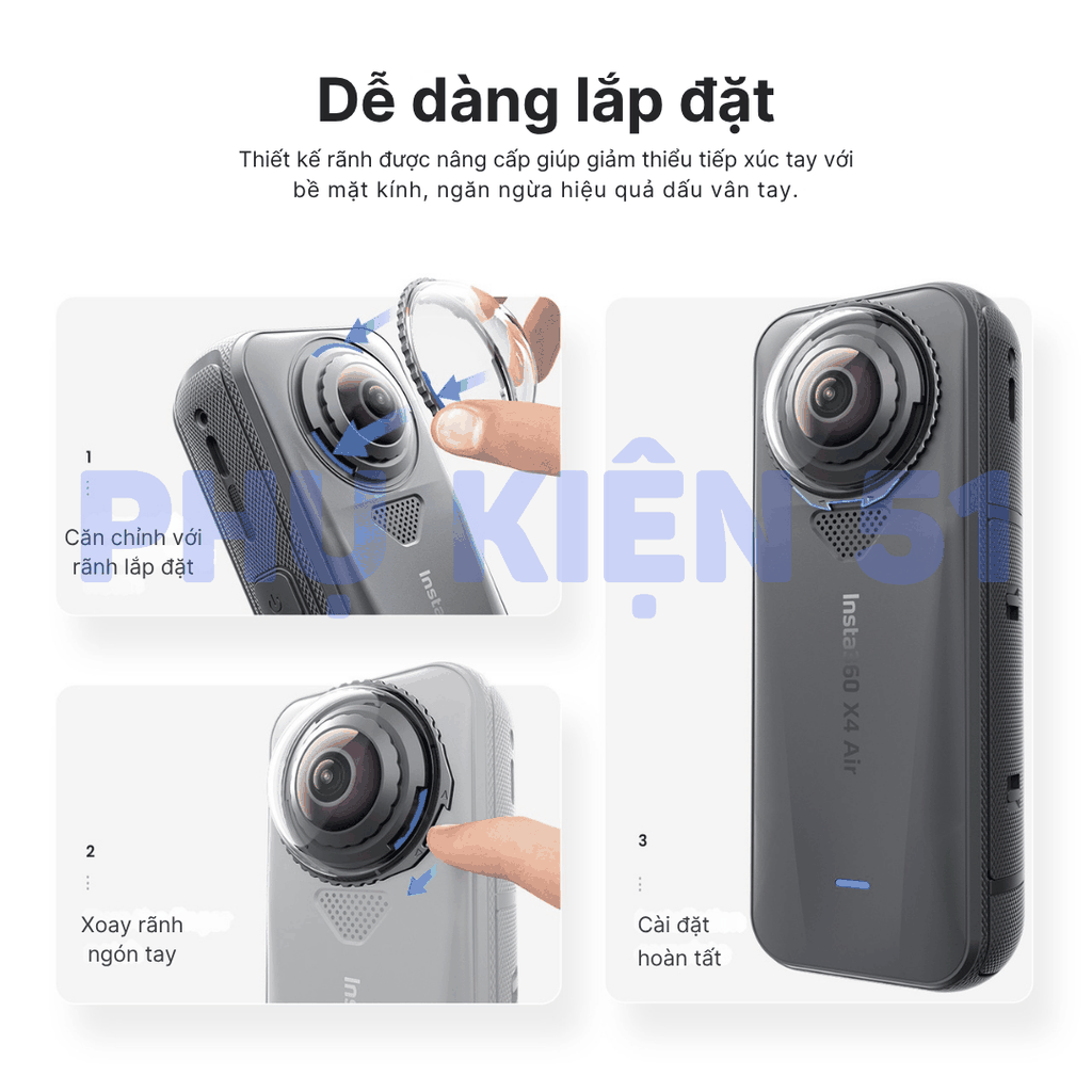Lens bảo vệ aMagisn Insta360 X4/ X4 Air bảo vệ camera tránh trầy xước