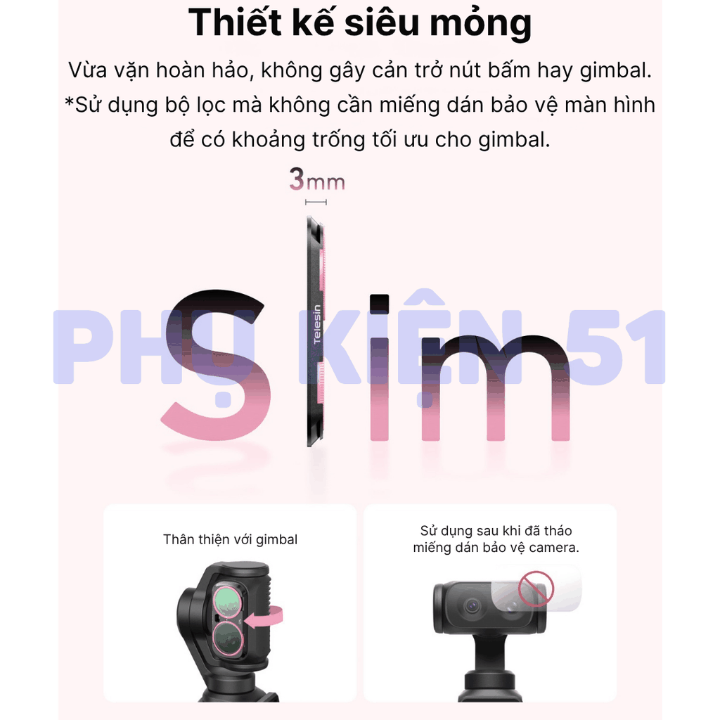 Filter Kit cho Insta360 Luna CPL+VND2-32+ Black Diffusion 1/4 kiểm soát ánh sáng