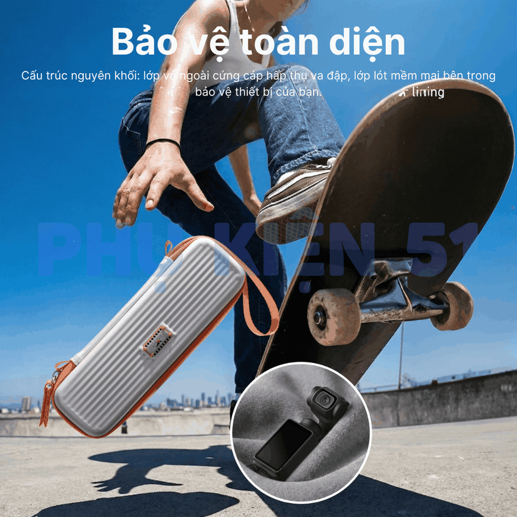 Túi Telesin cao cấp cho Pocket 4 3 đeo chéo vai cầm tay  bảo vệ camera