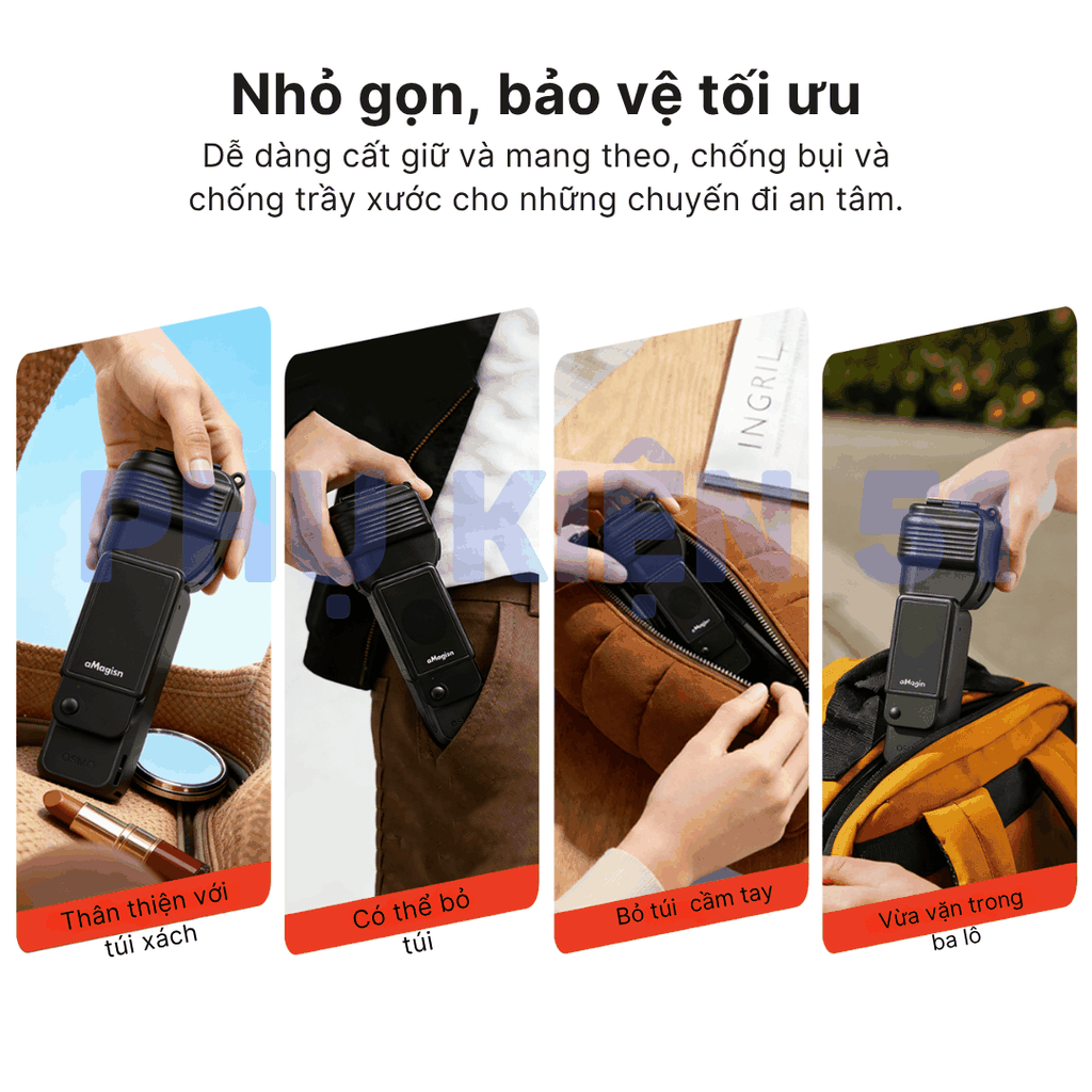 Vỏ bảo vệ aMagisn bảo vệ gimbal DJI Pocket 4 tránh rung lắc va đập