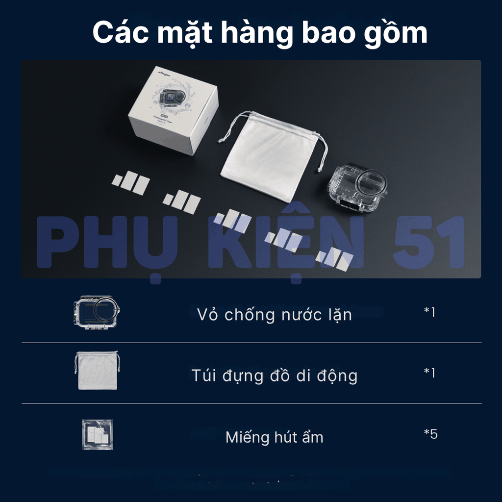 Khung chống nước aMagisn Action 6 bảo vệ camera chống nước bơi lặn