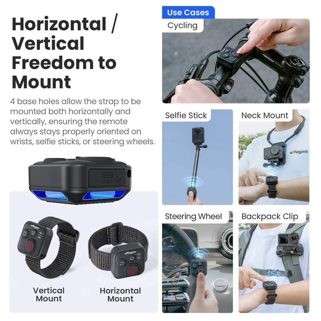 Remote aMagisn đa năng kết nối Gopro Insta360 DJI điều khiển từ xa