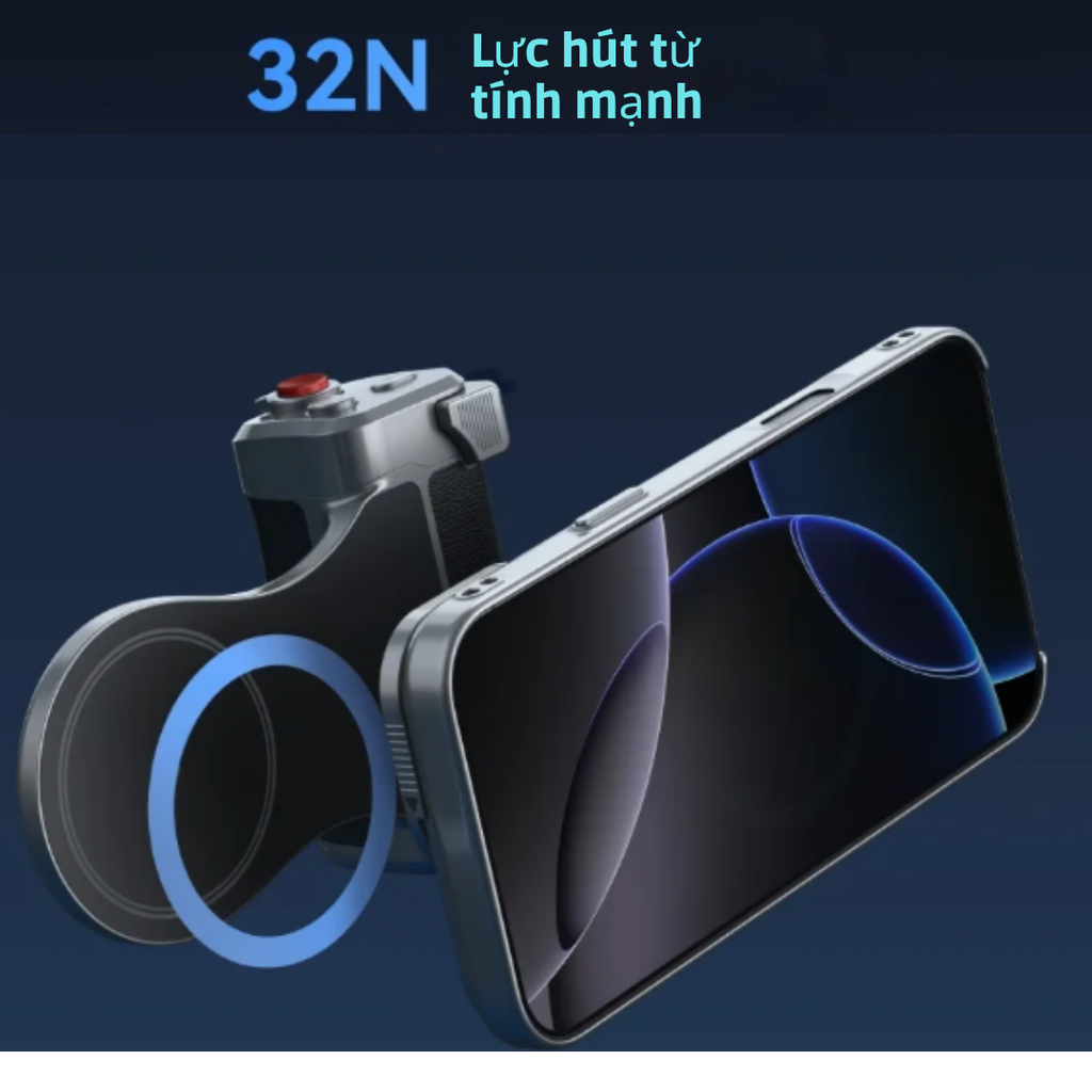 TELESIN Master Grip for iPhone 17 Pro Max - Báng tay cầm chuyên nghiệp quay phim chụp hình ổn định