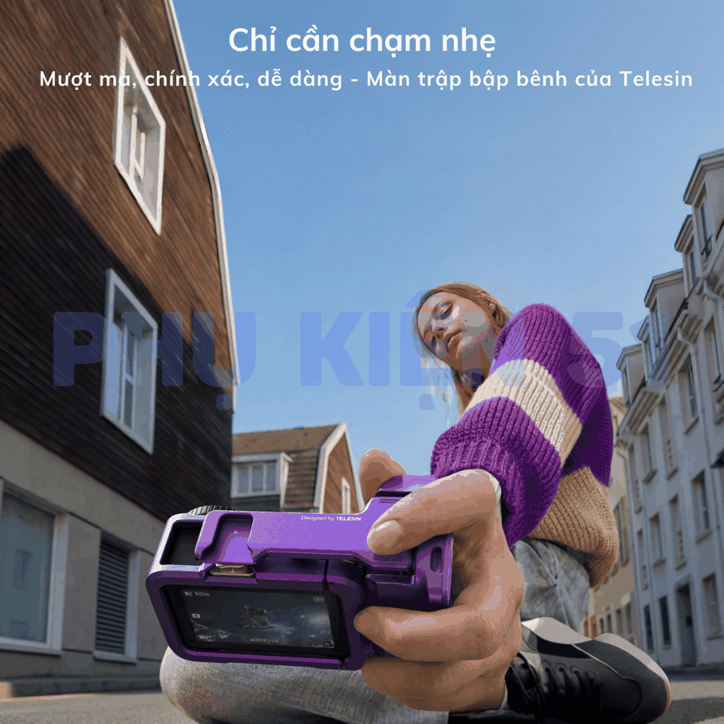 StreetGrip Kit TELESIN cho Action 6 màu đặc biệt - Tay cầm hỗ trợ chụp hình đường phố nghệ thuật