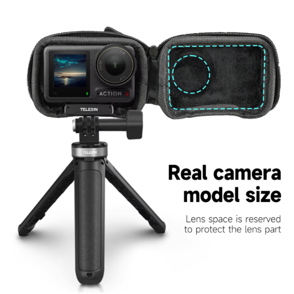 Túi mini Telesin DJI Osmo Action 5 Pro 4 3 bảo vệ máy chống sốc va đập Telesin OA-BAG-002