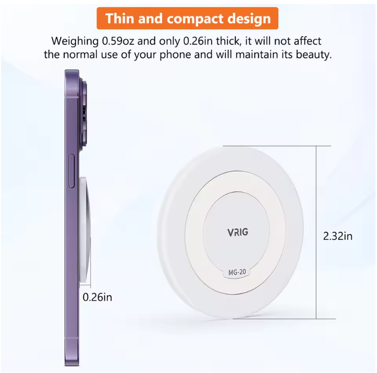 Gương Vrig MG 20 hỗ trợ selfile vlog cho điện thoại dễ dàng