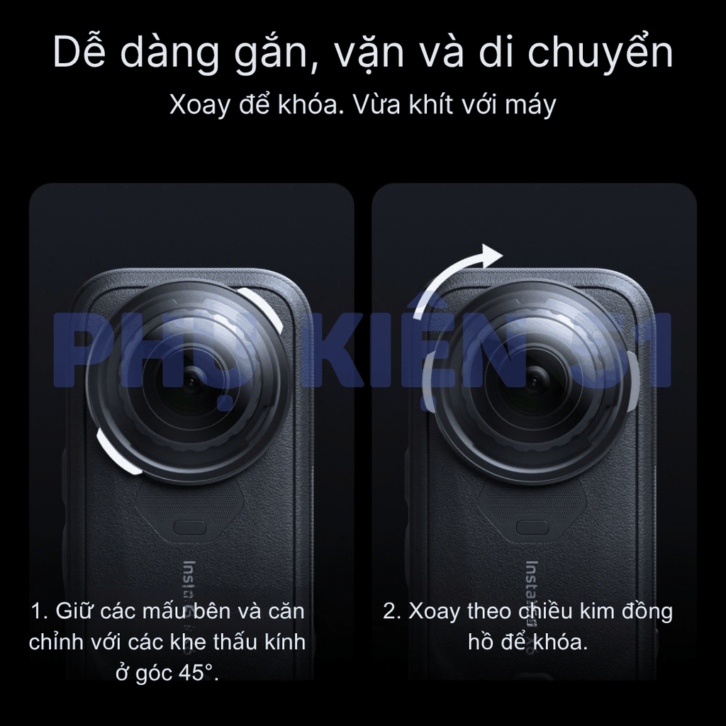 Bộ Lọc TELESIN ND16/32/64 Insta360 X6 kiểm soát ánh sáng chuyên nghiệp
