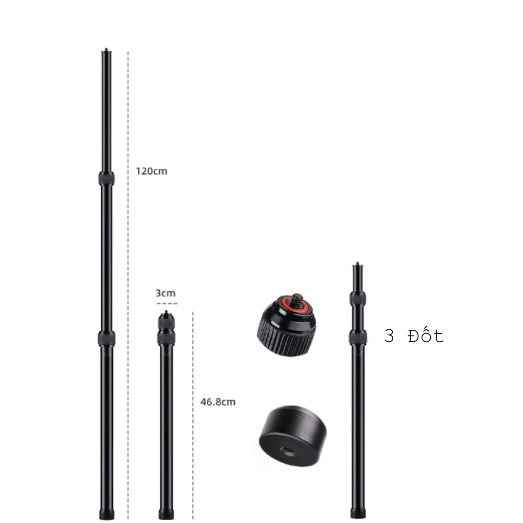 Bộ kẹp gắn gậy tàng hình INSTA360 One X X2 X3 X4 gắn xe góc quay độc đáo