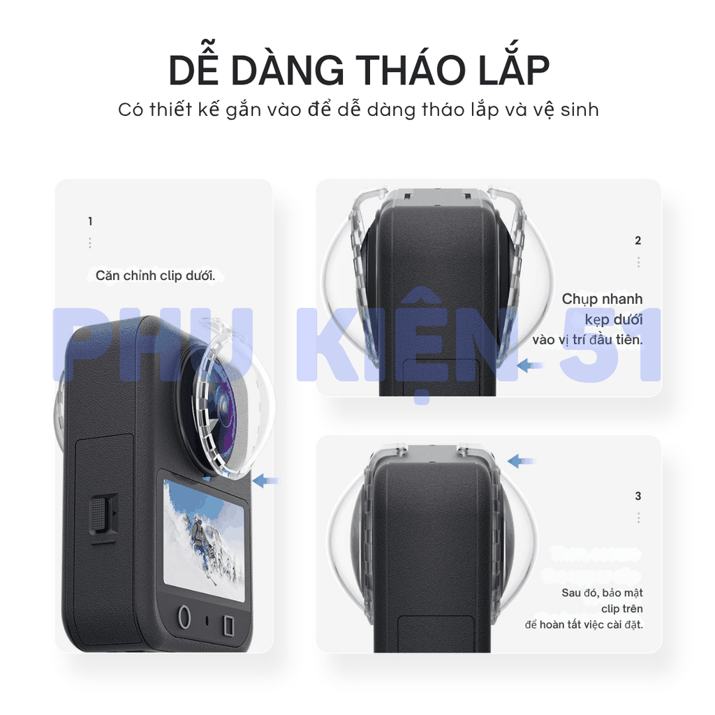 Lens bảo vệ aMagisn cho DJI Osmo 360 bảo vệ lens chống trầy xước