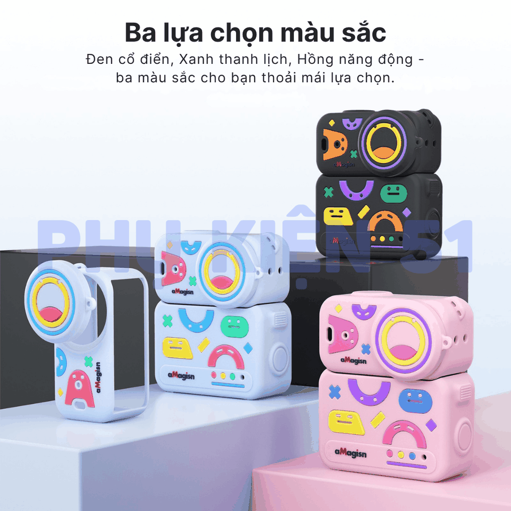 Silicon aMagisn cho DJI Nano bảo vệ camera màn hình màu sắc vui nhộn
